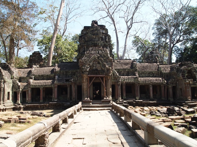 the entrance to Ta Prohm
