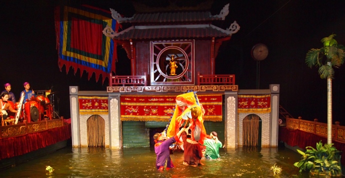 the water puppet show