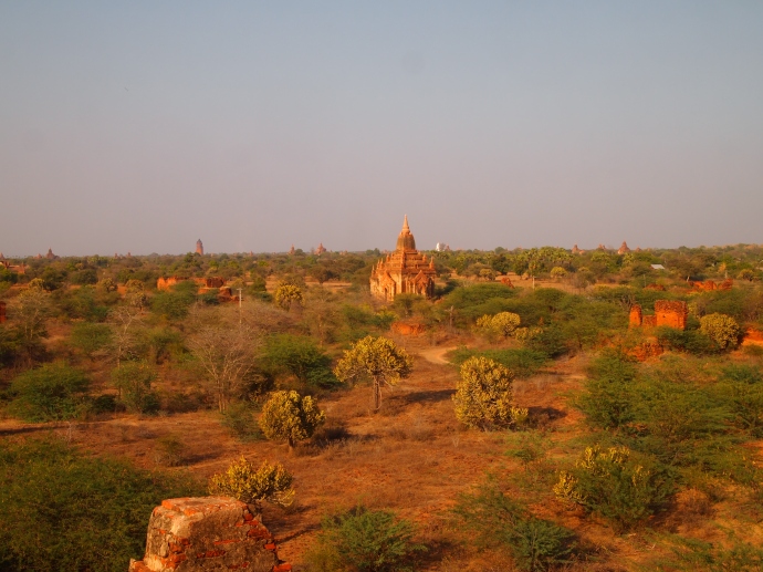 View over Bagan's South Plain