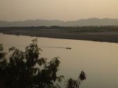 The Ayeyarwady River from the Sunset Garden