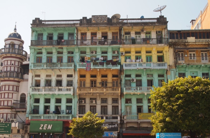 colorful Yangon